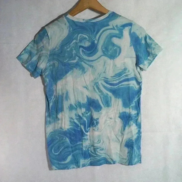 Bart Simpson Tripping on Squishy Tie-dye Tshirt Blue sz S - Picture 2 of 4